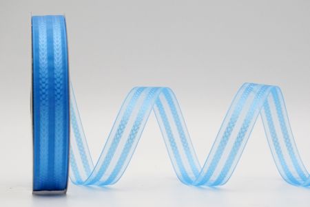 नीला दो पंक्ति “V” डिजाइन रिबन_K1753-319
